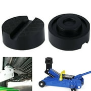 Farfi Rail Floor Anti-Slip Slotted Frame Auto Car Jack Rubber Disk Pad for Pinch Weld